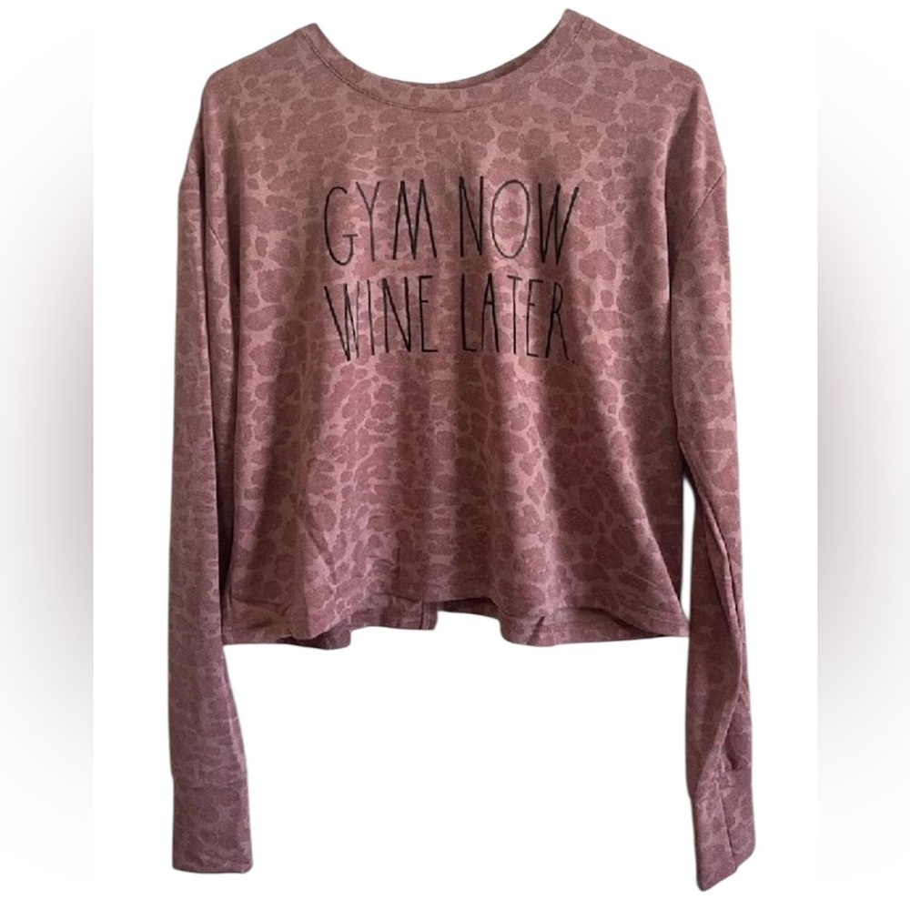 Rae Dunn Leopard Long Sleeve Tee
